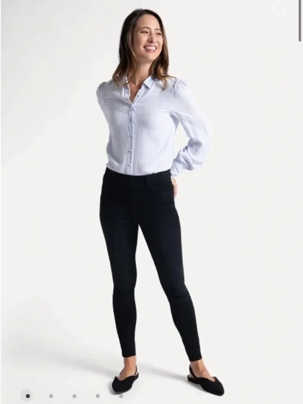 New Betabrand Washed Black Skinny Yoga Denim Jeans XXLarge Petite